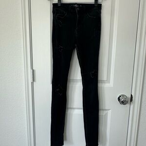 Hollister high rise super skinny black Jeans